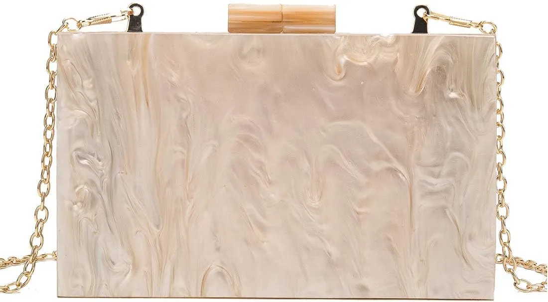 LETODE Acrylic Clutch Bags Purse Perspex Bag Handbags for Women