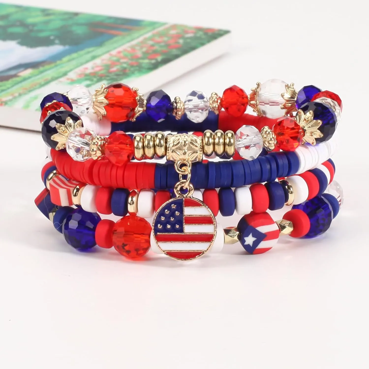 Lonext Halloween Bracelets Stackable Heishi Beaded Stretch Bracelets