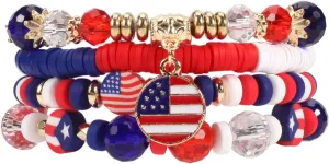 Lonext Halloween Bracelets Stackable Heishi Beaded Stretch Bracelets