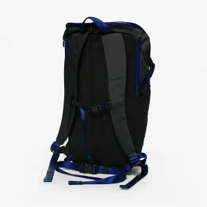 lululemon Men's More Miles Backpack 25.5Ll Can accommodate 17" laptop - Sturdy & Water-repellent - Heavy Duty -Blue Black
