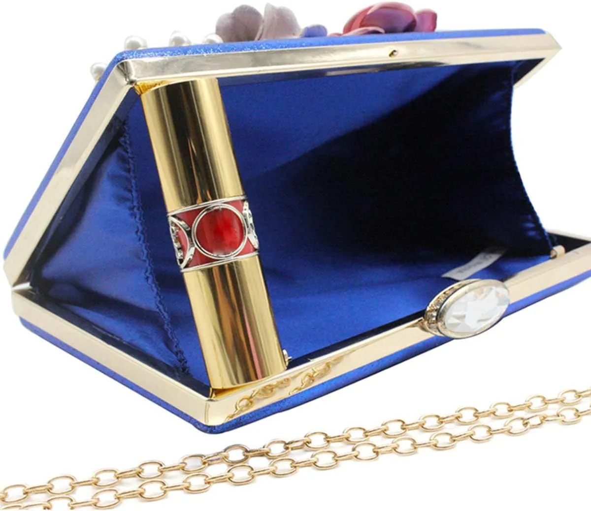 meilun Women's Pearl Clutch Purses Glliter Banquet Handbag Evening Bags