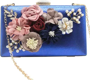 meilun Women's Pearl Clutch Purses Glliter Banquet Handbag Evening Bags