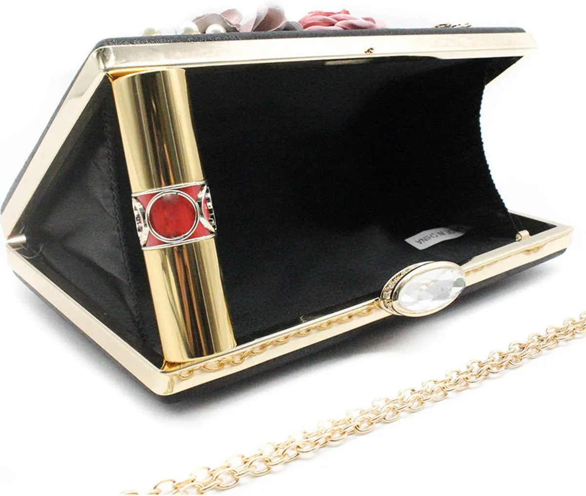 meilun Women's Pearl Clutch Purses Glliter Banquet Handbag Evening Bags