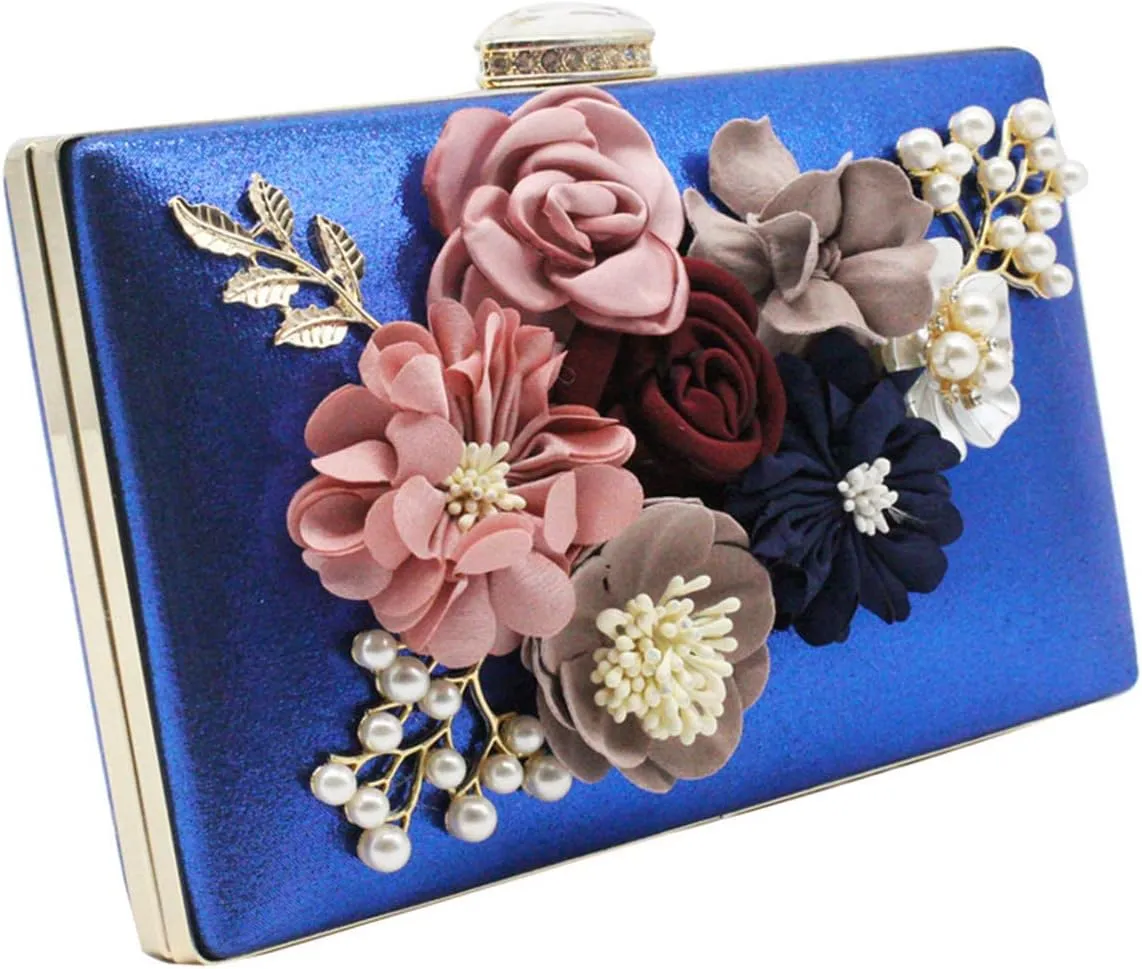 meilun Women's Pearl Clutch Purses Glliter Banquet Handbag Evening Bags