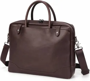 Men Leather Handbags Casual Leather Laptop Bags Male Business Travel Messenger Bags Men Crossbody Shoulder Bag