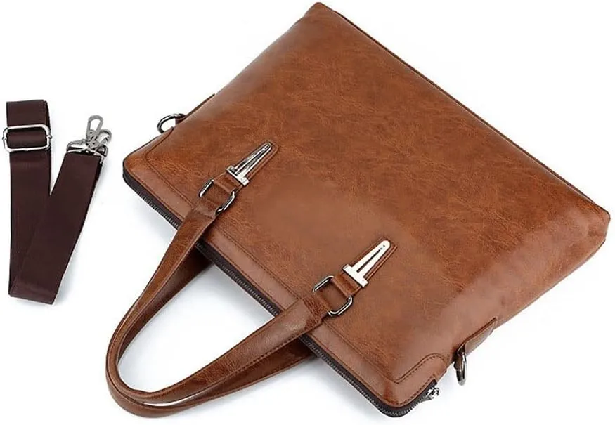 Men's Briefcase Totes Leather Men Laptop Handbags Messenger Bags For Male Handbag Office Business Bags