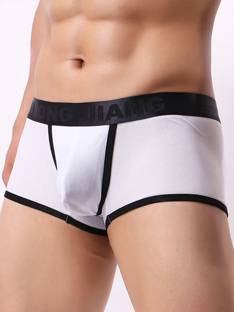 Men's U Convex Pouch Trunks With Functional Fly