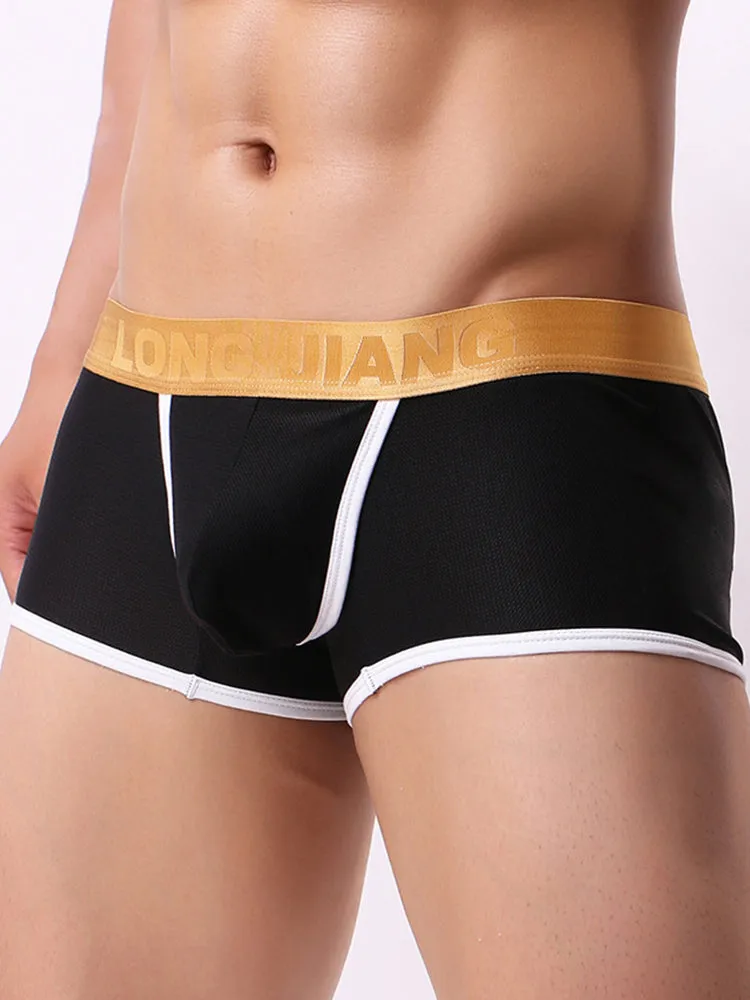 Men's U Convex Pouch Trunks With Functional Fly