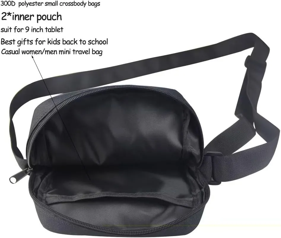 Messenger Bag Small Hobo Crossbody Bag with Multiple Pockets Casual Shoulder Tote Bag