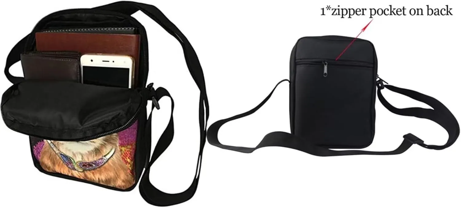 Messenger Bag Small Hobo Crossbody Bag with Multiple Pockets Casual Shoulder Tote Bag