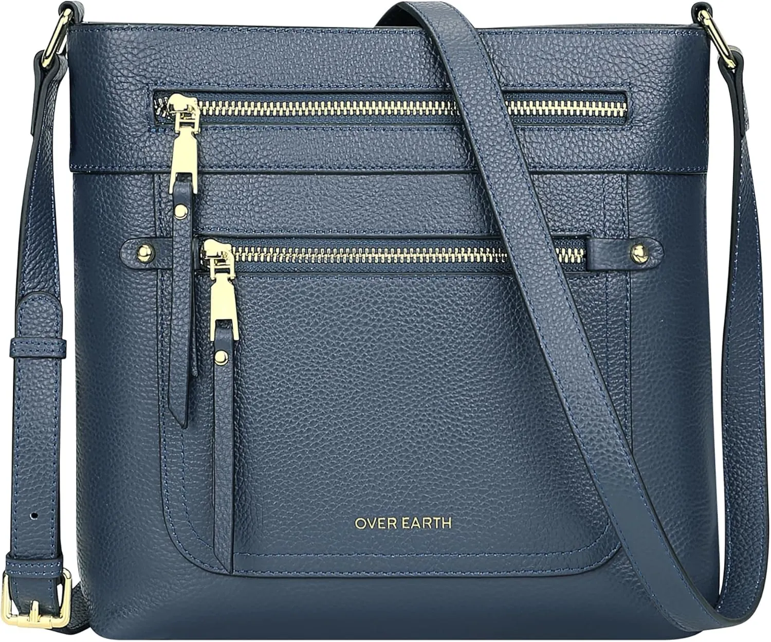 Over Earth Crossbody Bags for Women Leather Purses for Ladies with Multiple Pockets