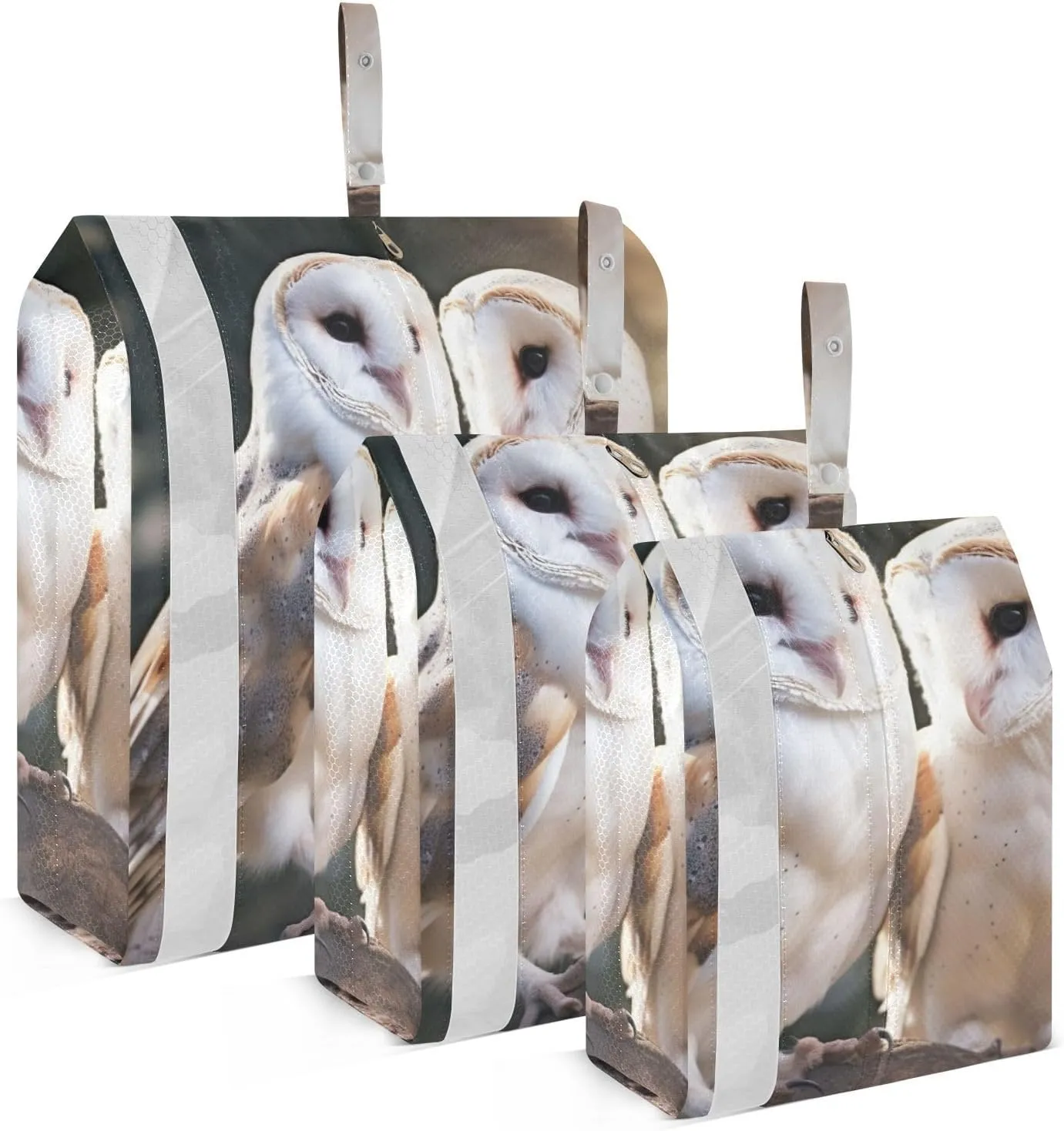 Owl Compression Packing Cubes, 3pcs Compressible Expandable Travel Packing Organizer, Travel Cubes for Suitcase Carry On