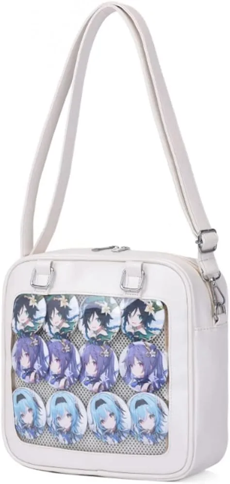 Purse and Backpack JK Uniform Messenger Bag Lolita Ita Handbag DIY Design Transparent Windows Shoulder Bag