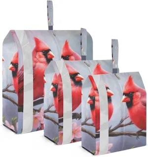 Red Bird Compression Packing Cubes, 3pcs Compressible Expandable Travel Packing Organizer, Travel Cubes for Suitcase Carry On