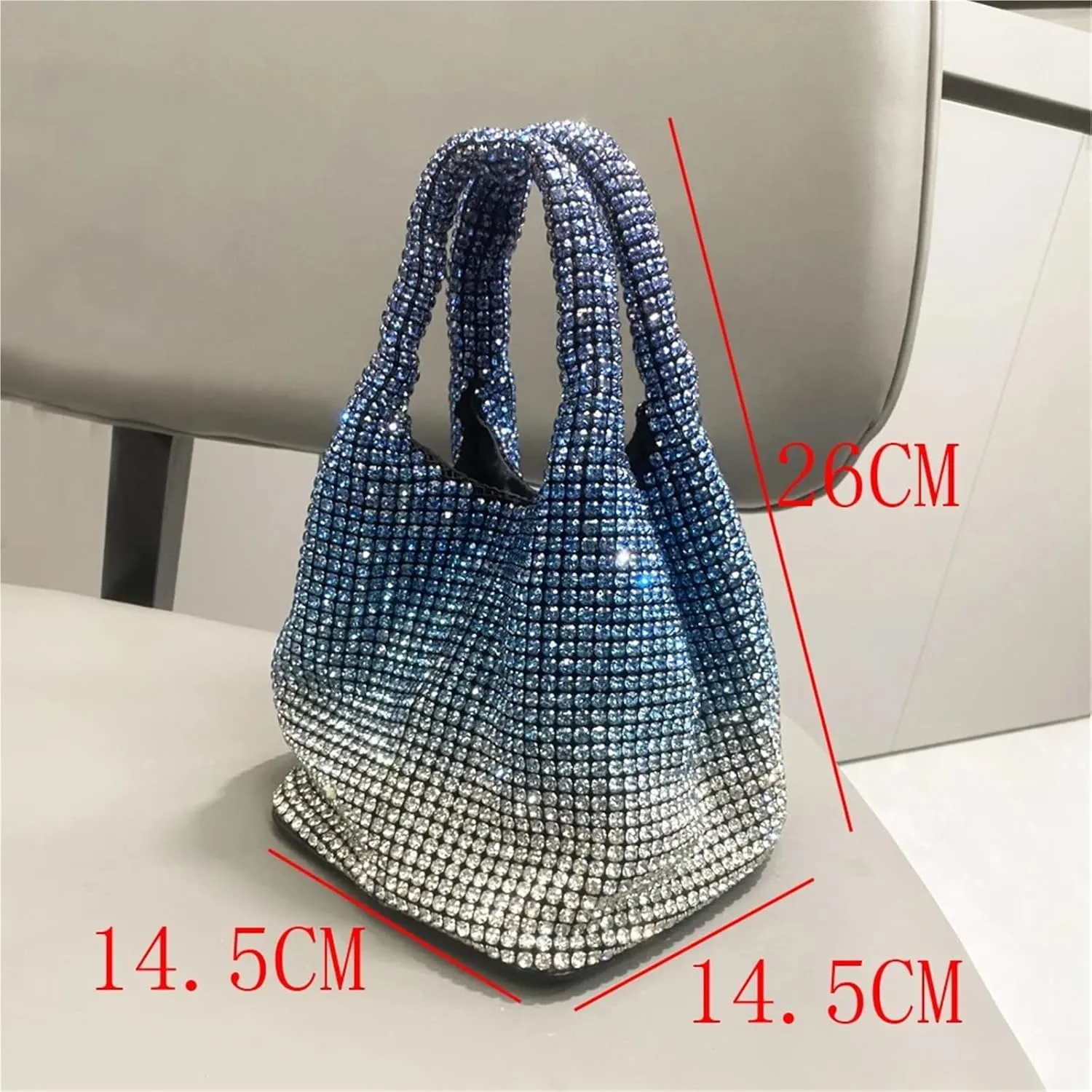 Rhinestone Bags Handle Rhinestones Evening Clutch Shoulder Shiny Clutch Purse Bucket Bag