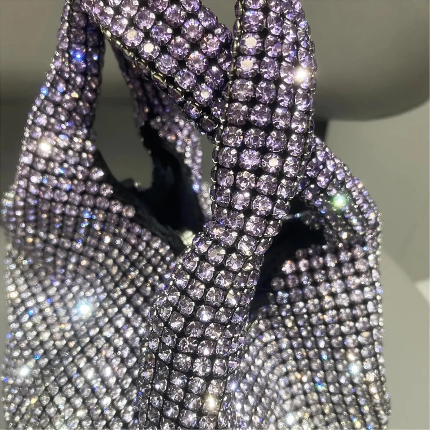 Rhinestone Bags Handle Rhinestones Evening Clutch Shoulder Shiny Clutch Purse Bucket Bag