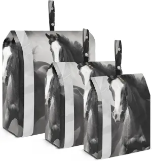 Running Horse Compression Packing Cubes, 3pcs Compressible Expandable Travel Packing Organizer, Travel Cubes for Suitcase Carry On
