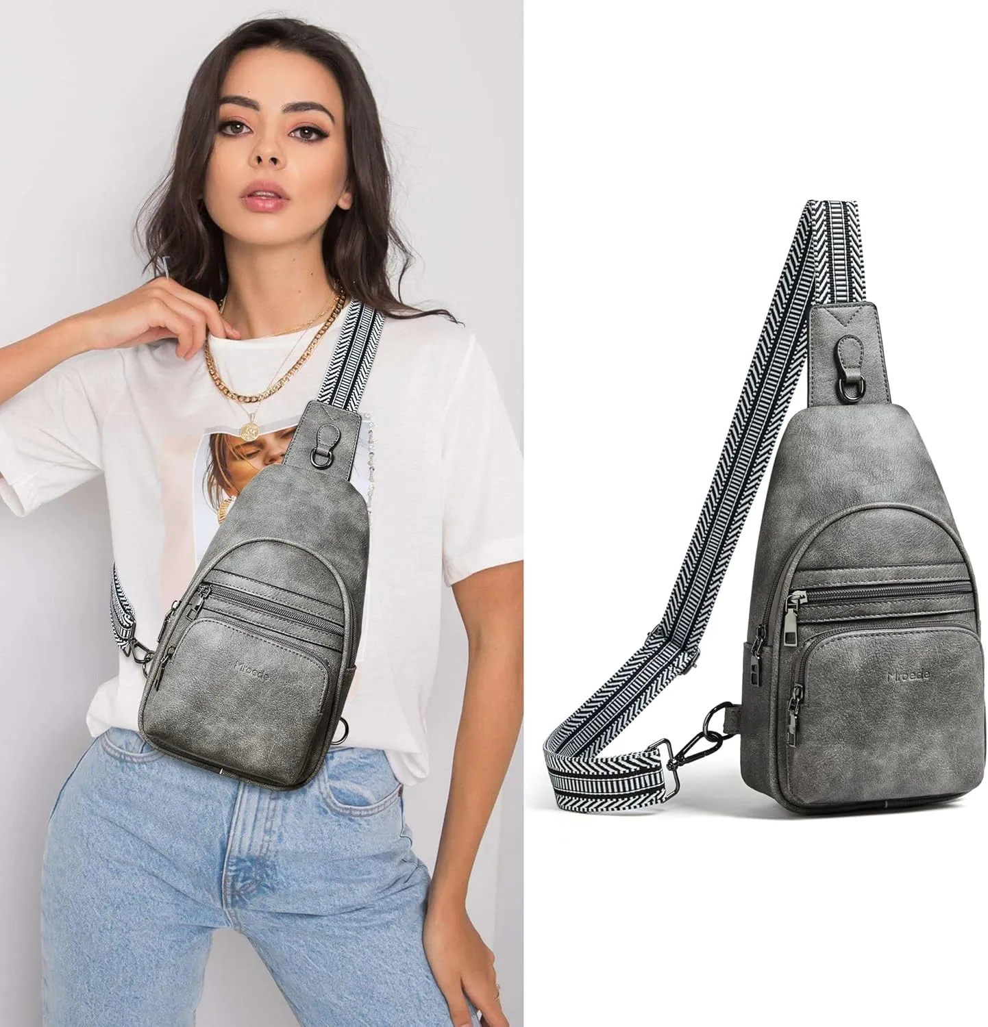 Sling Bag Crossbody Bags for Women Fanny Packs Purse Backpack Casual Daypacks for Travel Work Shopping