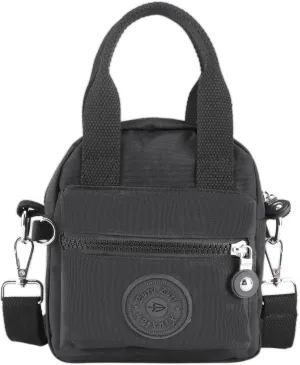 Small Tote Bag with Zipper, Women Waterproof Mini Crossbody Handbags Shoulder Bag Ladies Casual Satchel
