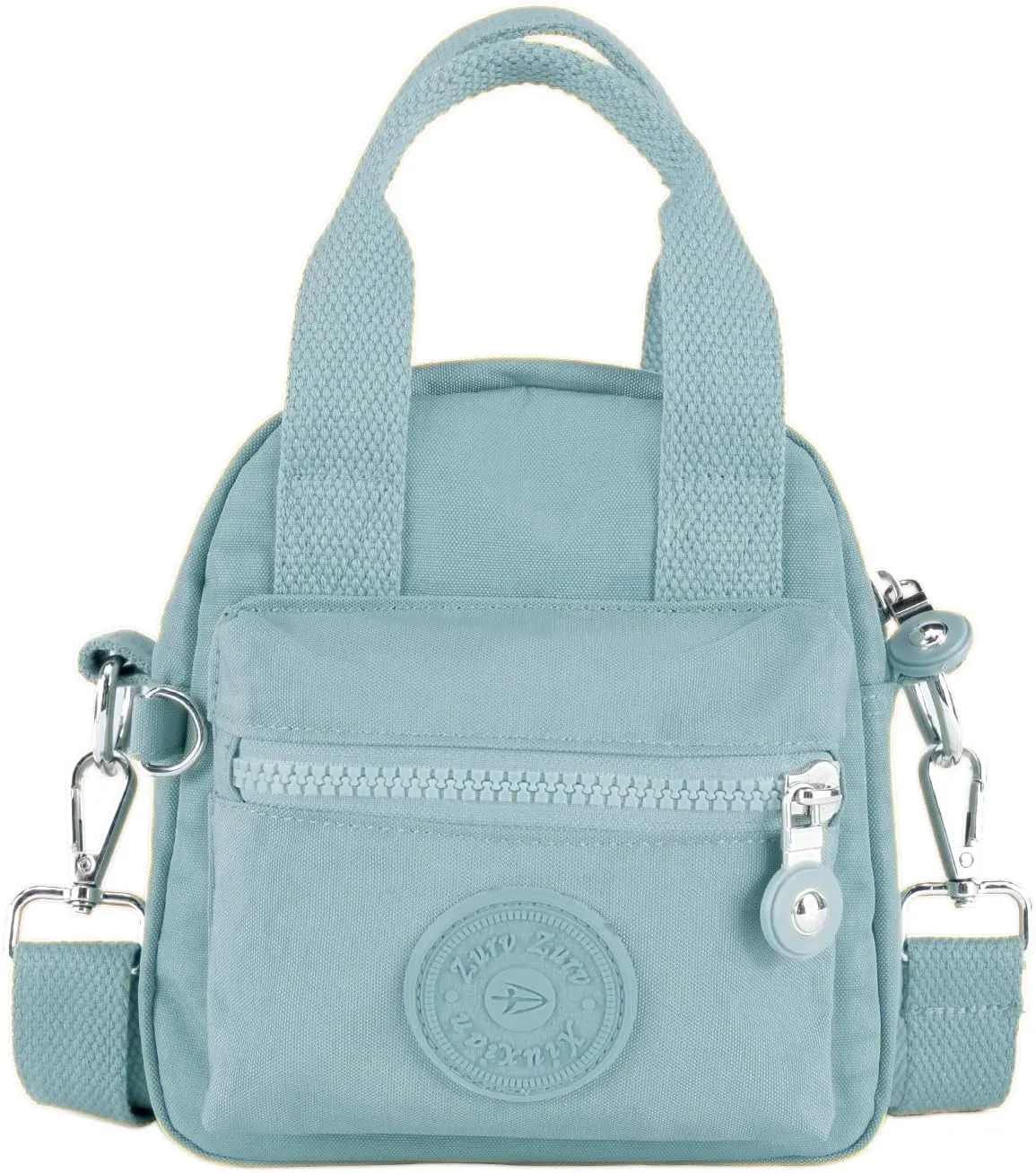 Small Tote Bag with Zipper, Women Waterproof Mini Crossbody Handbags Shoulder Bag Ladies Casual Satchel
