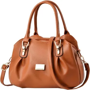 Soft Vegan Leather Handbag for Women Fashion Shoulder Crossbody Bag Large Totes Elegant Handbag Casual Purse