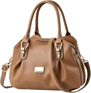 Soft Vegan Leather Handbag for Women Fashion Shoulder Crossbody Bag Large Totes Elegant Handbag Casual Purse