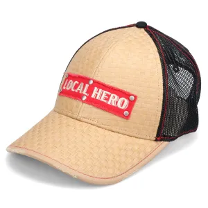 STRAW CAP / BEIGE/BLACK