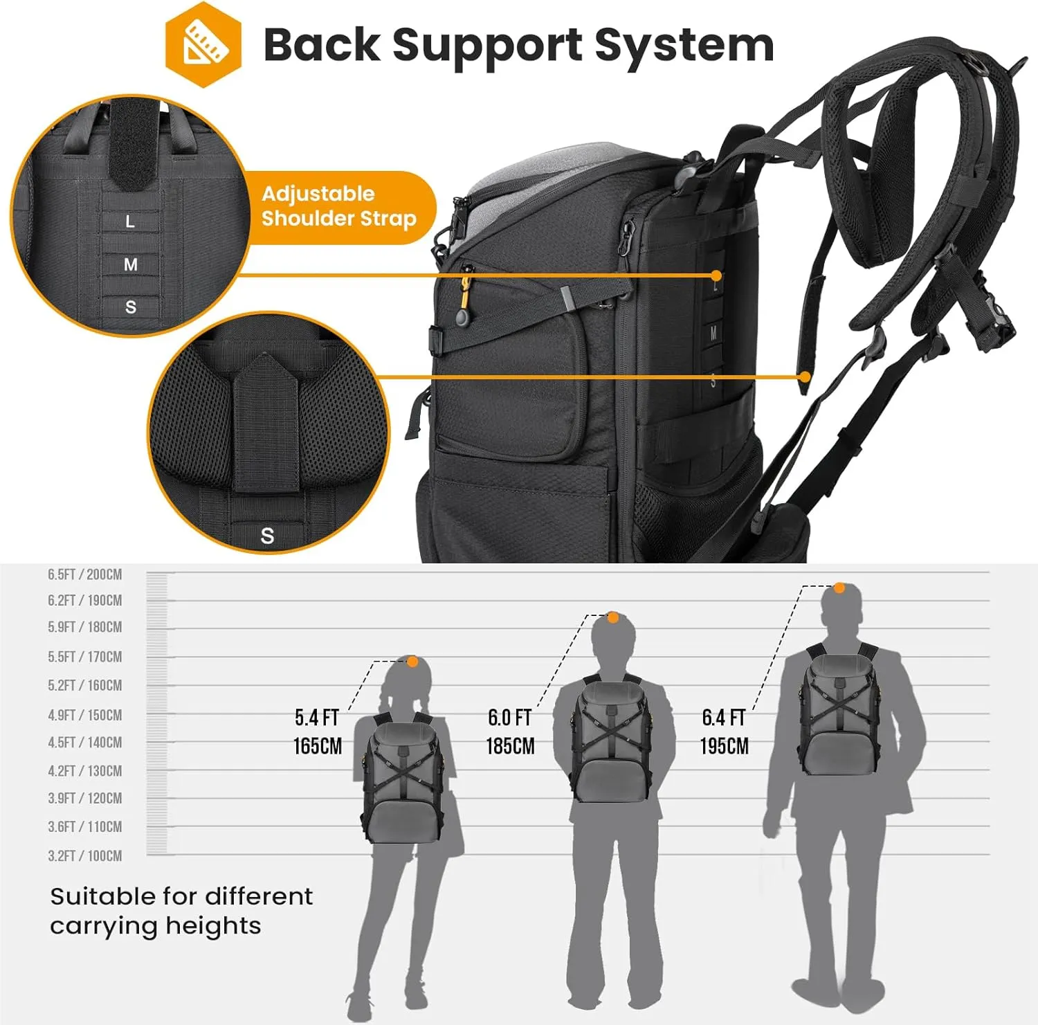 TARION Camera Backpack Extra Large: Professional 2-in-1 Hiking Camera Bag Outdoor Photography Backpack with Versatile Extensions Hardshell Top Quick Access Waterproof Cover Photo Backpack Grey HX-XL