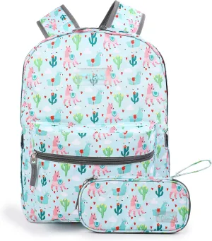 Tilami 20L Basic Backpack for Men and Women,17 inch Laptop Backpack for Travel,Alpaca Blue