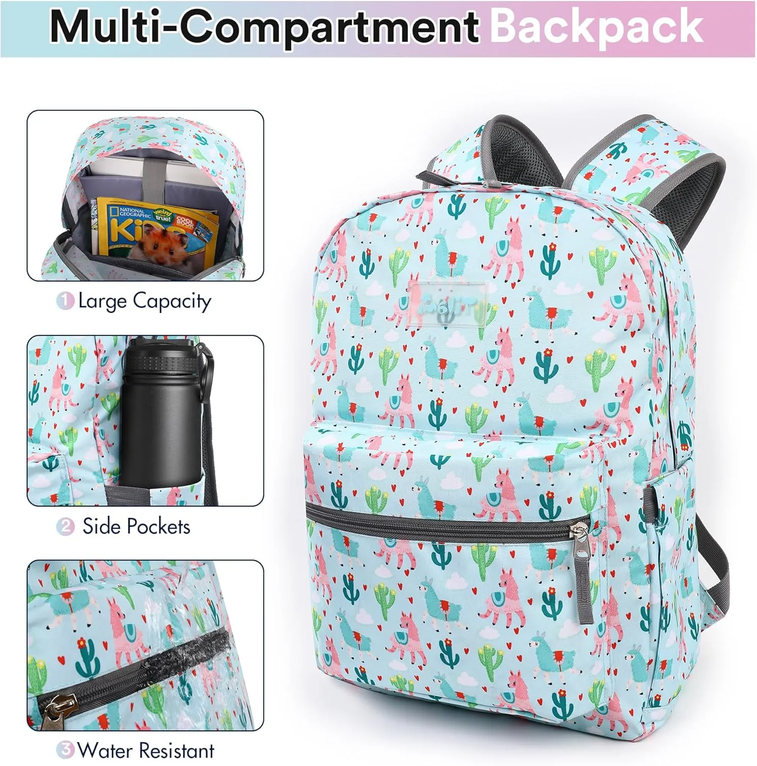 Tilami 20L Basic Backpack for Men and Women,17 inch Laptop Backpack for Travel,Alpaca Blue