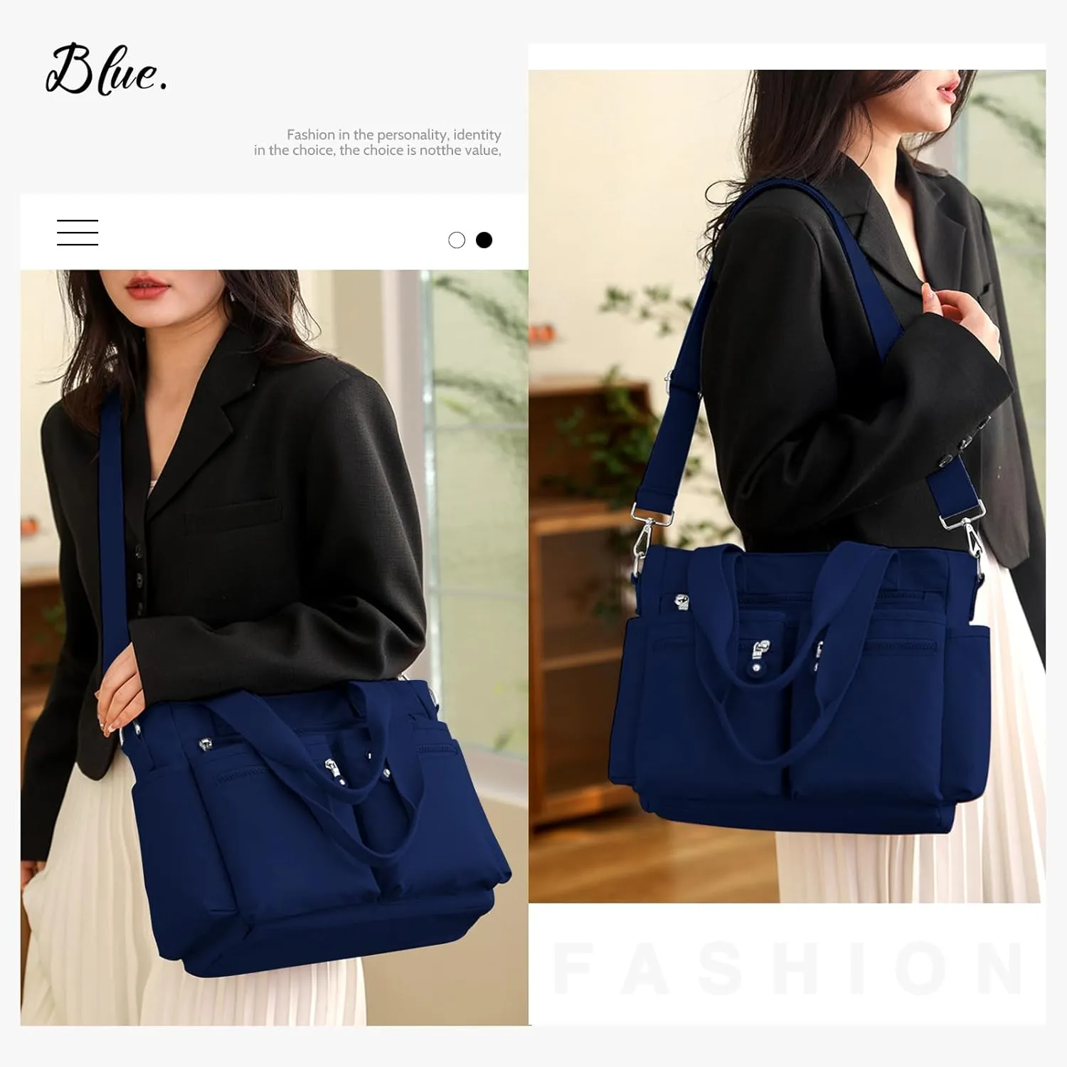 Tote Bag for Women Canvas Handbags for Woman Crossbody Bags with Multiple Pockets
