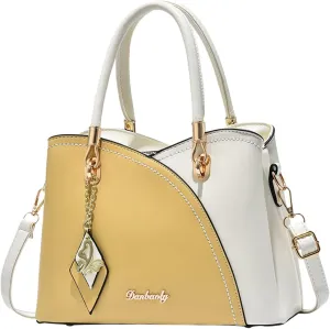 Tote Bag For Women Color Block Women Hobo Handbags Large Capacity Plaid Middle Shoulder Messenger Bag For Daily Work J