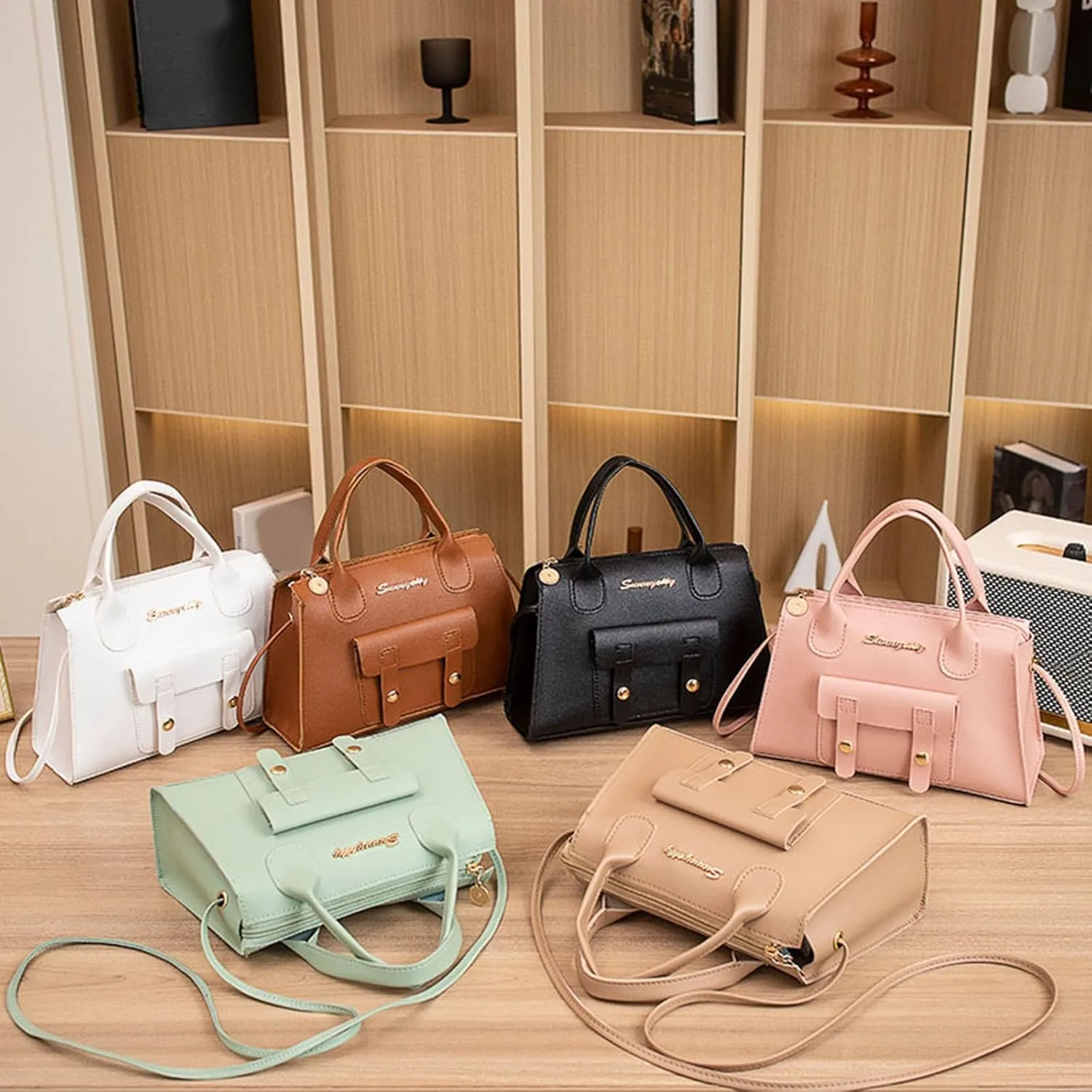 Tote Bag For Women High Capacity Zipper Hobo Messenger Bag New Pattern Simple Handbag Shoulder Bags Cross Body Bags Z