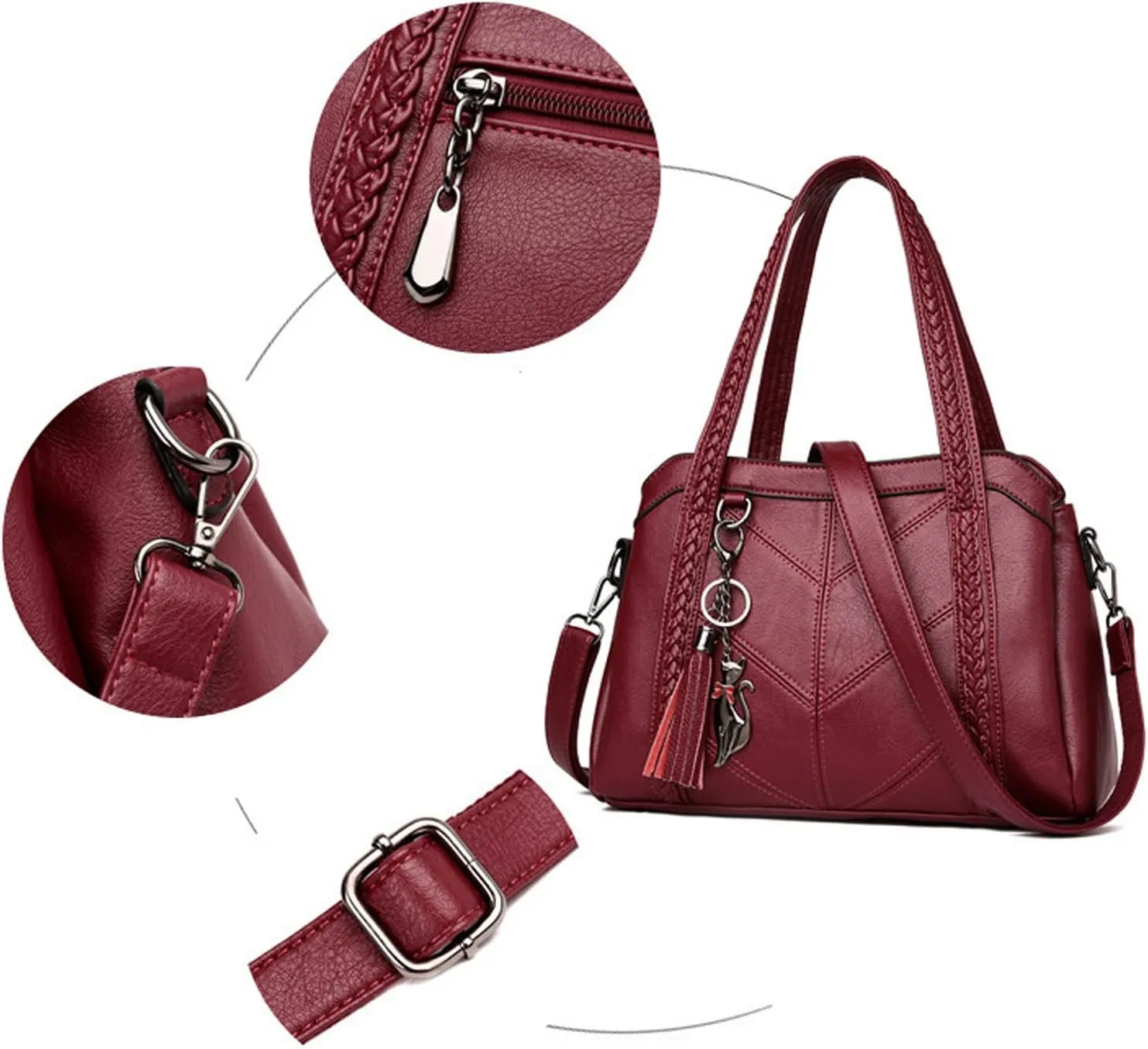 Tote Bag For Women Ladies Large Capacity Hobo Handbag Soft Leather Woman Messenger Bags Luxury Purses Crossbody Handbags M