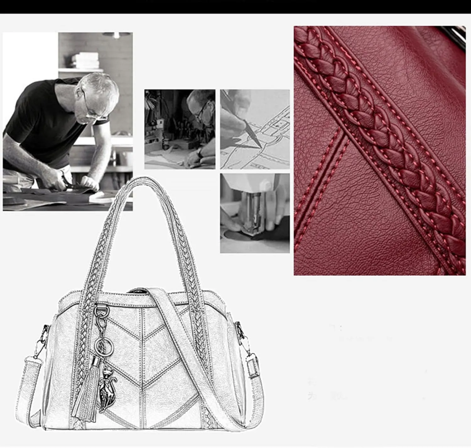 Tote Bag For Women Ladies Large Capacity Hobo Handbag Soft Leather Woman Messenger Bags Luxury Purses Crossbody Handbags T