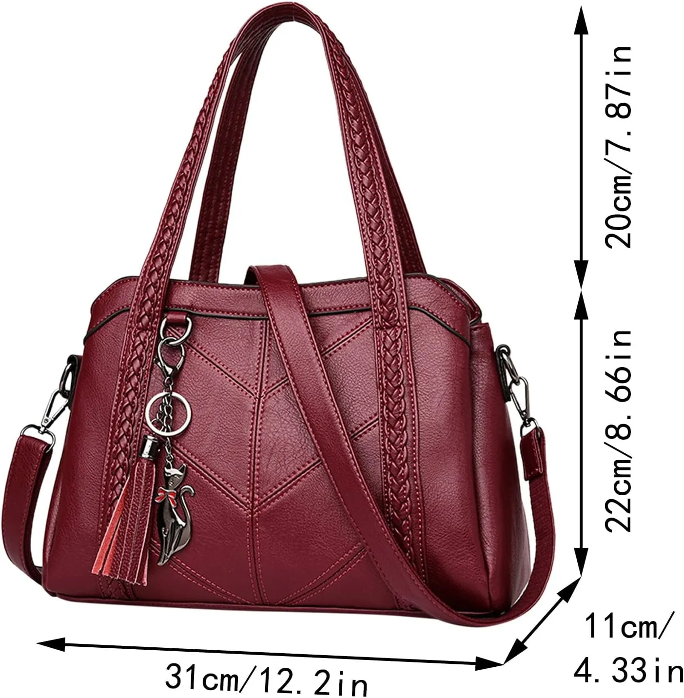 Tote Bag For Women Ladies Large Capacity Hobo Handbag Soft Leather Woman Messenger Bags Luxury Purses Crossbody Handbags T