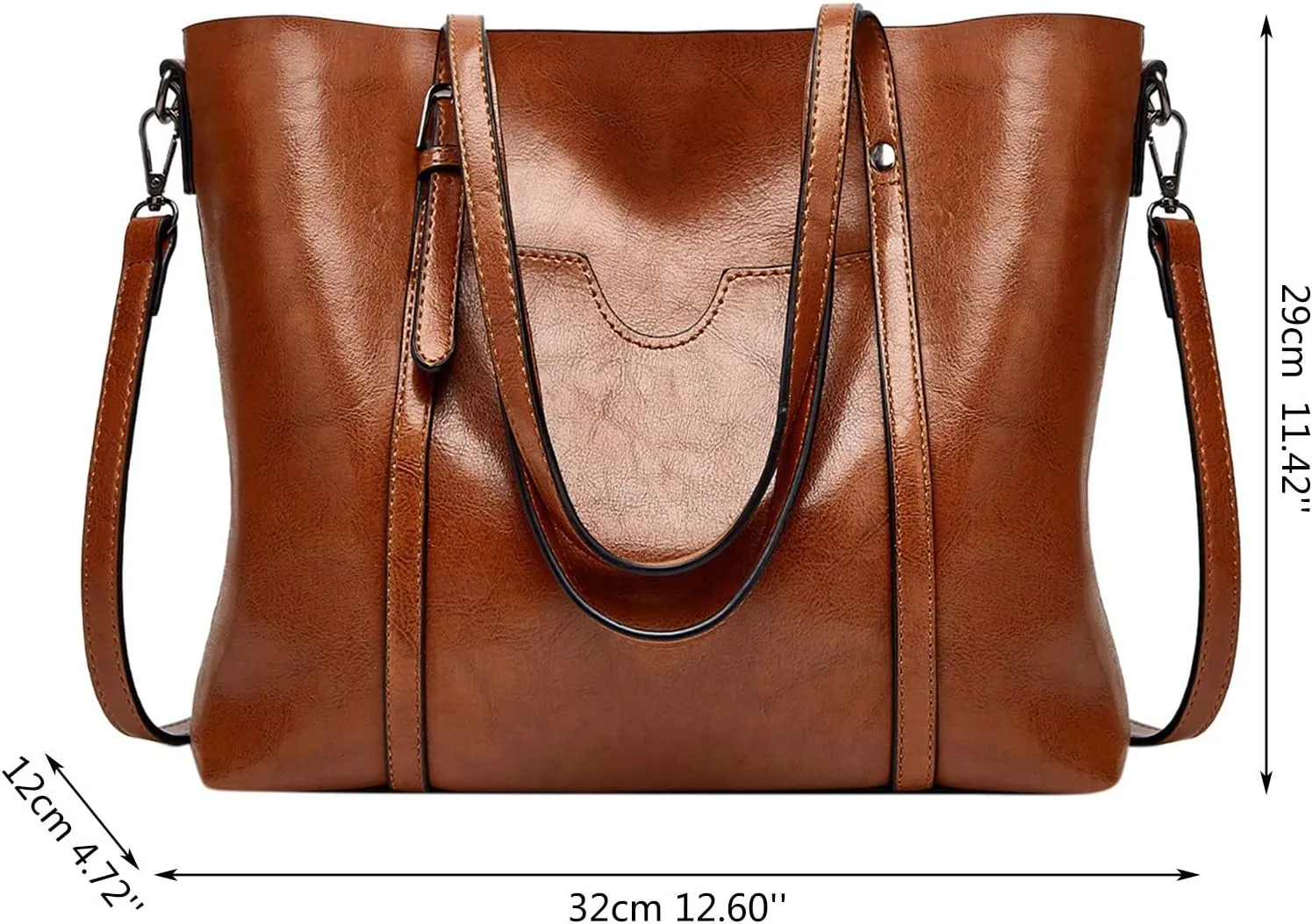 Tote Bag For Women Retro Hobo Handbags Woman Large Designer Ladies Bag Pocket Purse Leather For Daily Shopping Travel E