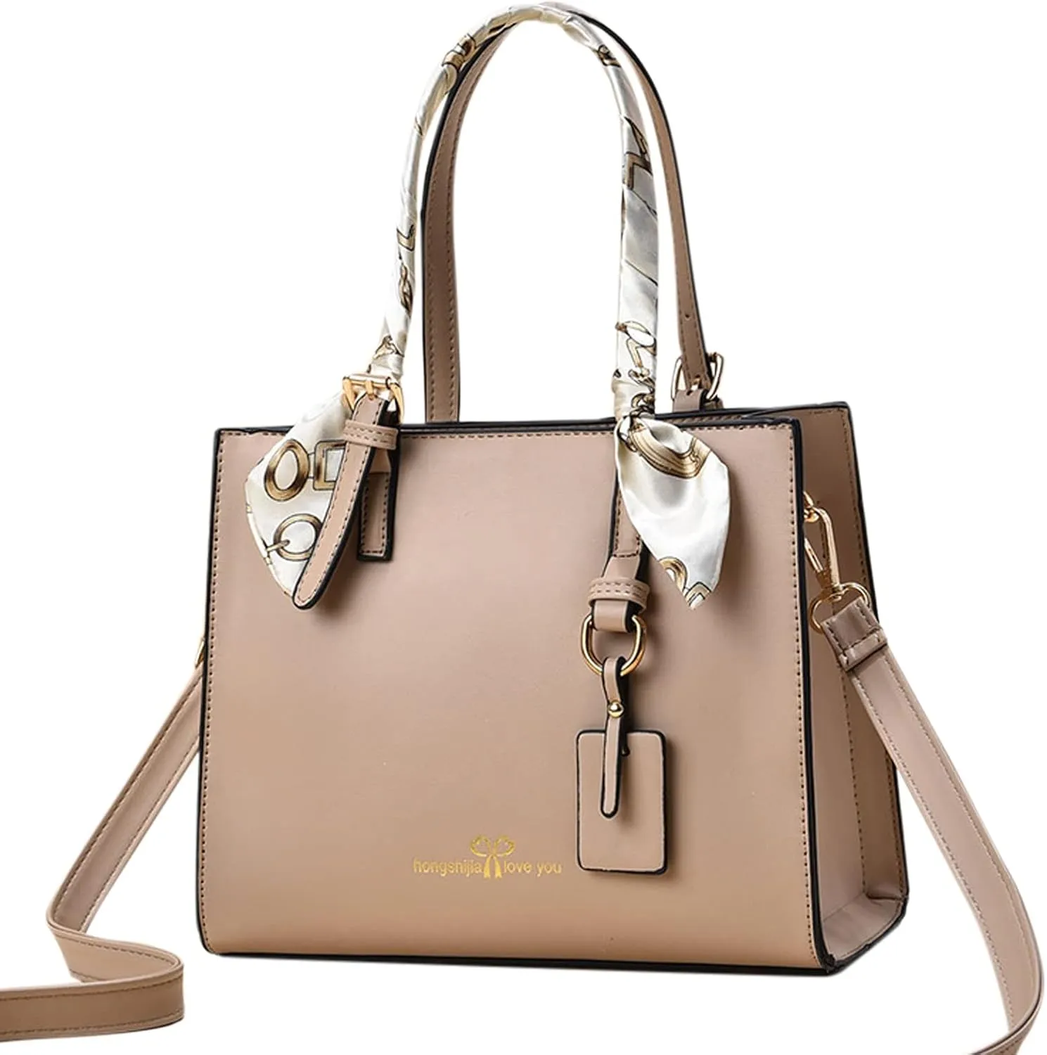 Tote Bag For Women Scarf Handle Handbags Ladies Purse Satchel Shoulder Bags Leather Bag For Mom Travel M