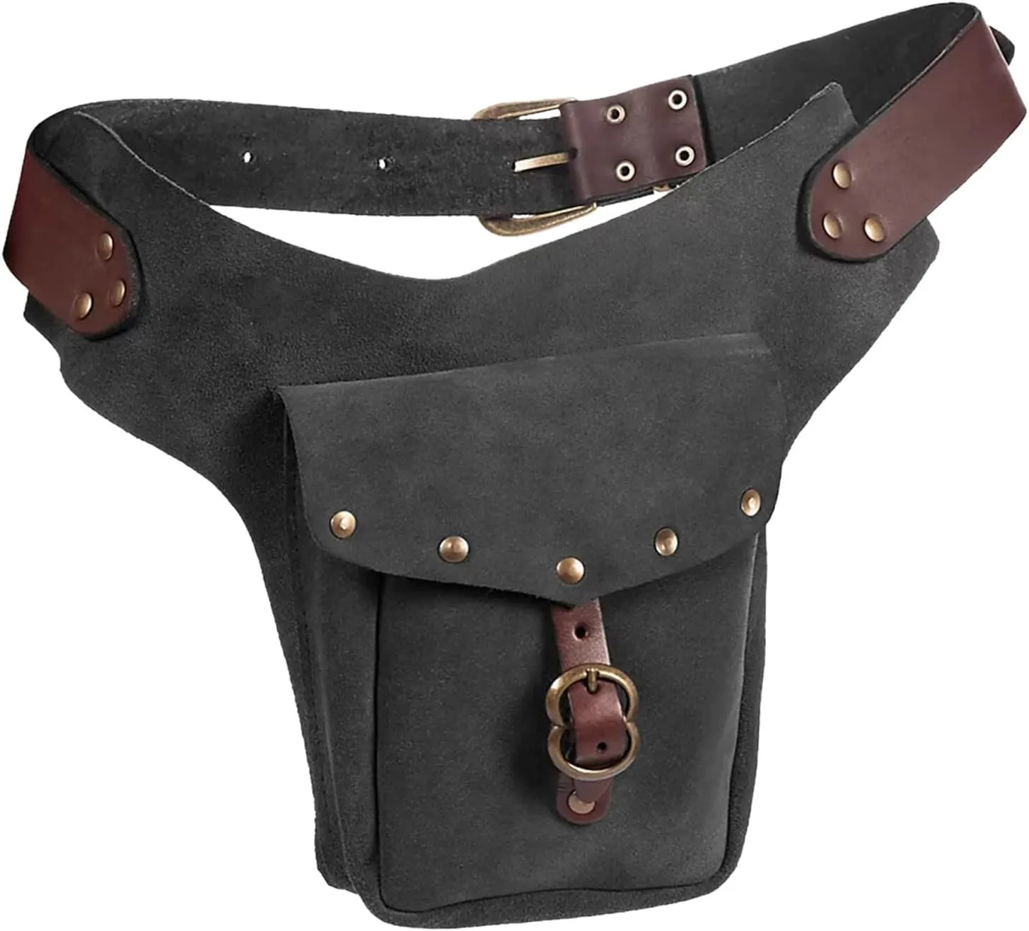 Tote Bag For Women Vintage Medieval Waist Pack Bag Leather Small Purse Leather Sporting Riding Hip Fanny Waist Cos Play L