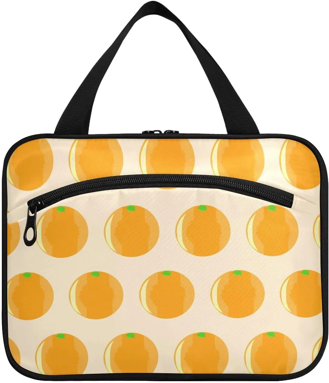 Travel Toiletry Bag Hanging Cosmetic Bag Compact Toiletry Bag with Large Capacity for Women Large Fruits Oranges