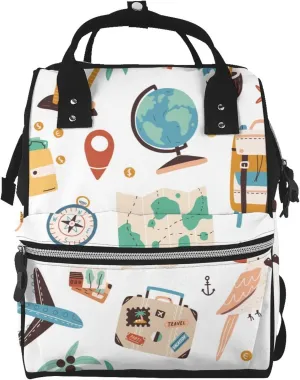 Travel1 Diaper Bag Backpack Large Capacity Multifunction with Insulated Pockets Waterproof Baby Diaper Bags Baby Travel Essentials for Dads, Moms, Newborns