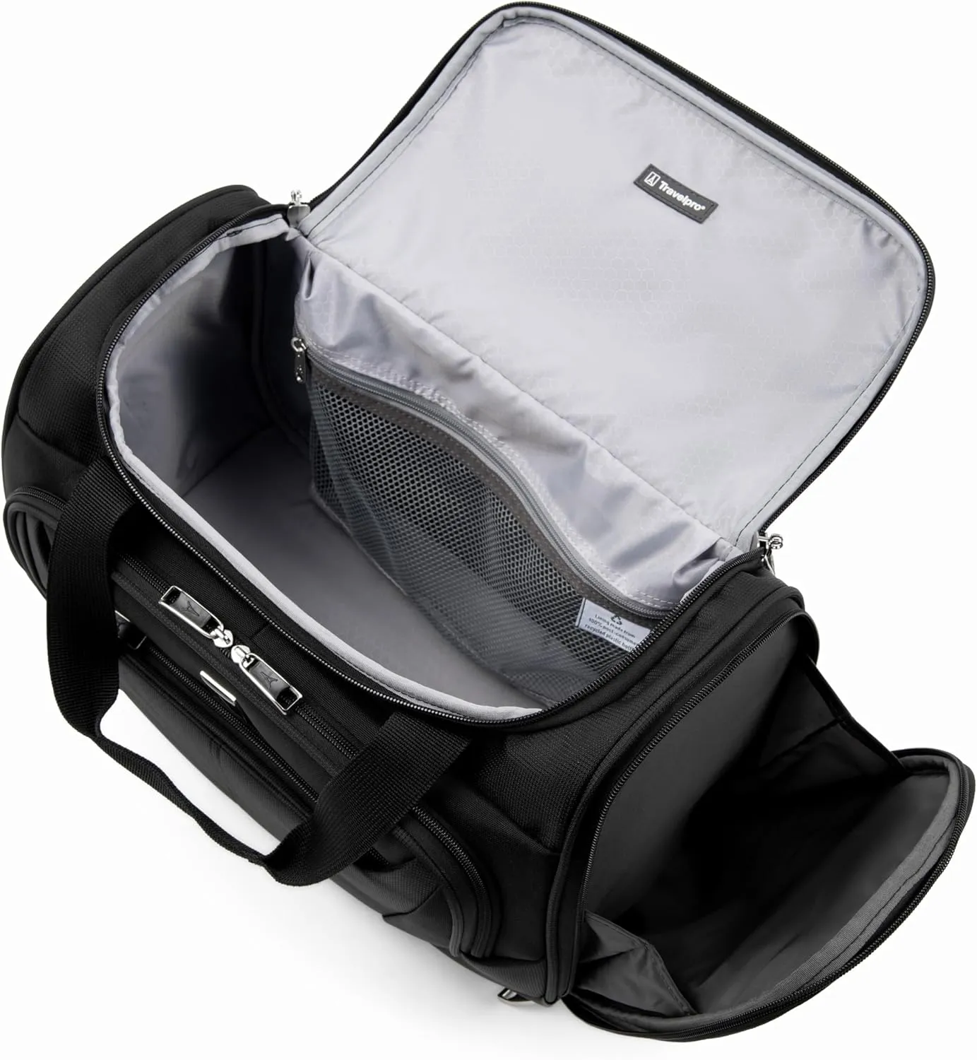 Travelpro Maxlite 5 Softside 2pc Set Expandable Carry On Upright 2 Wheel Luggage/Soft Underseat Tote, Lightweight Suitcase, Men and Women, Black