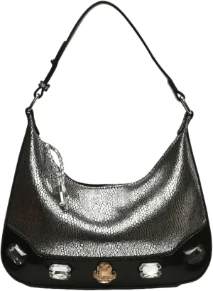 Trendy Snake Print Hobos Handbag Purse for Women Shoulder Crossbody Bag Retro Diamond Totes with Removable Strap