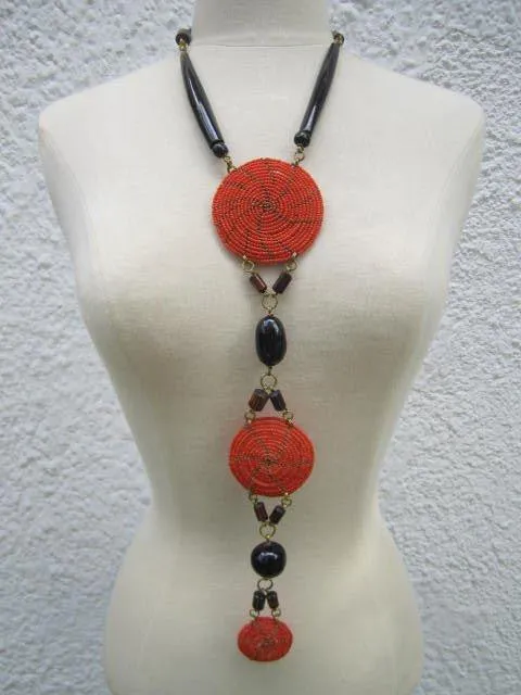Triple X Necklace Orange