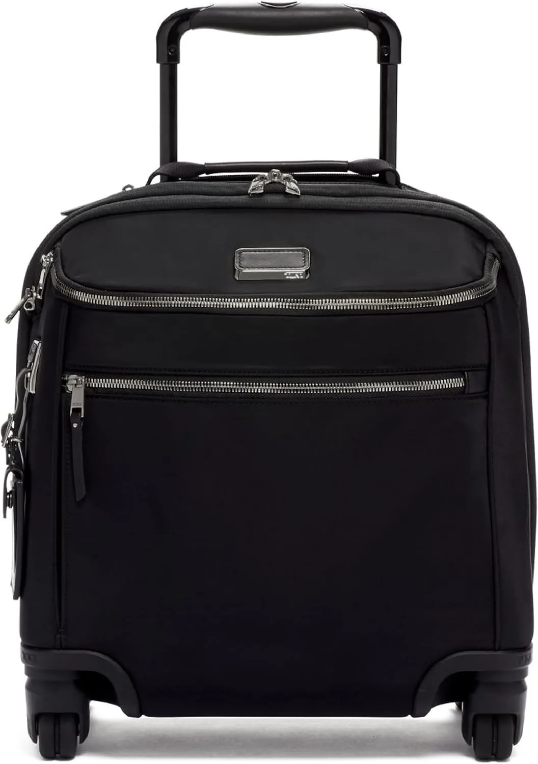 TUMI - Voyageur Oxford Compact Carry-On - Travel Suitcase with Wheels - Lightweight Luggage for Women - TUMI Tracer - Black/Gunmetal