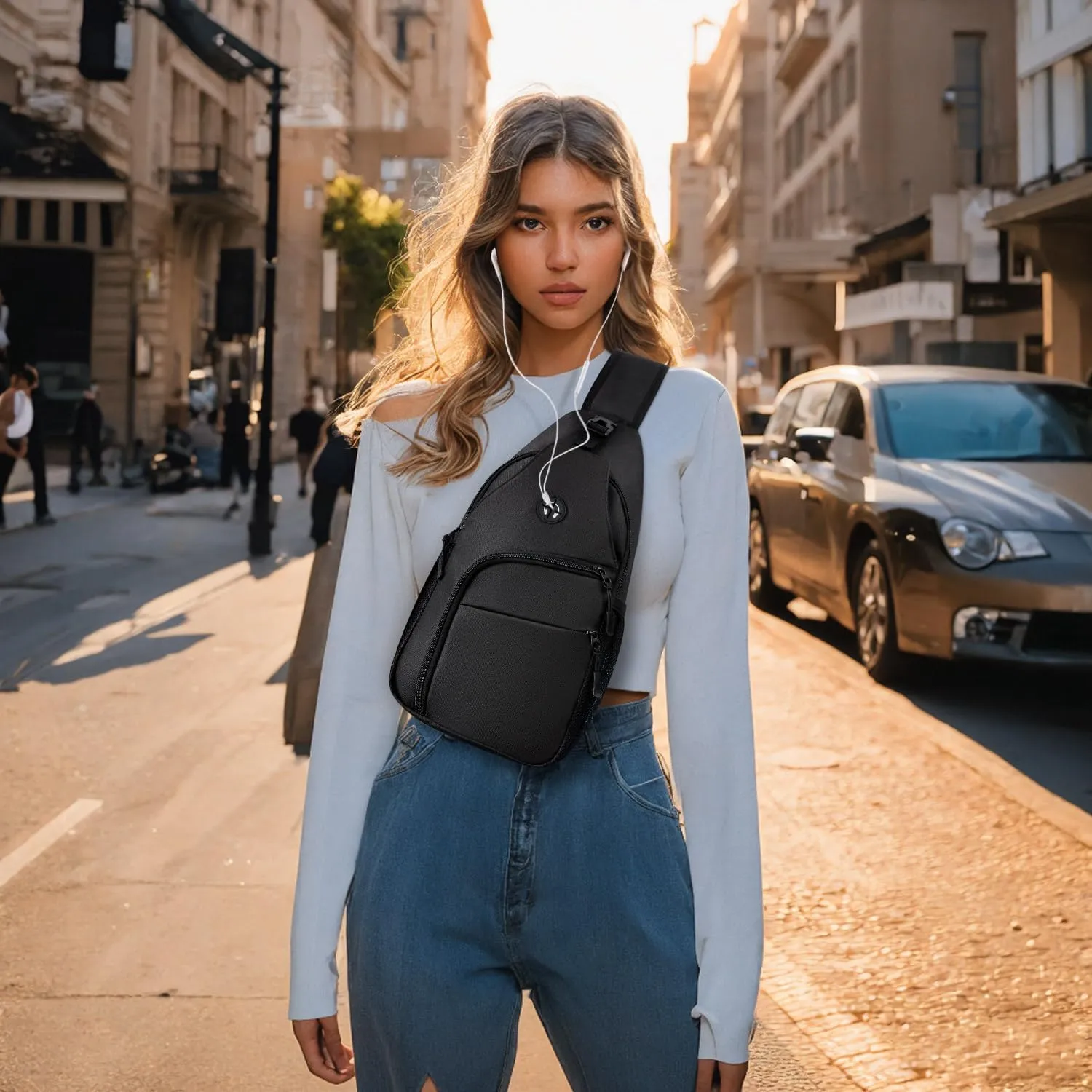 Tuwubi Crossbody Bags for Women Trendy,Sling Bag for Men with Adjustable Shoulder,Travel Essentials Backpack for Traveling