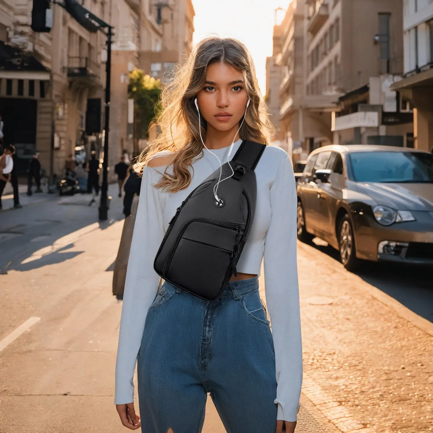 Tuwubi Crossbody Bags for Women Trendy,Sling Bag for Men with Adjustable Shoulder,Travel Essentials Backpack for Traveling