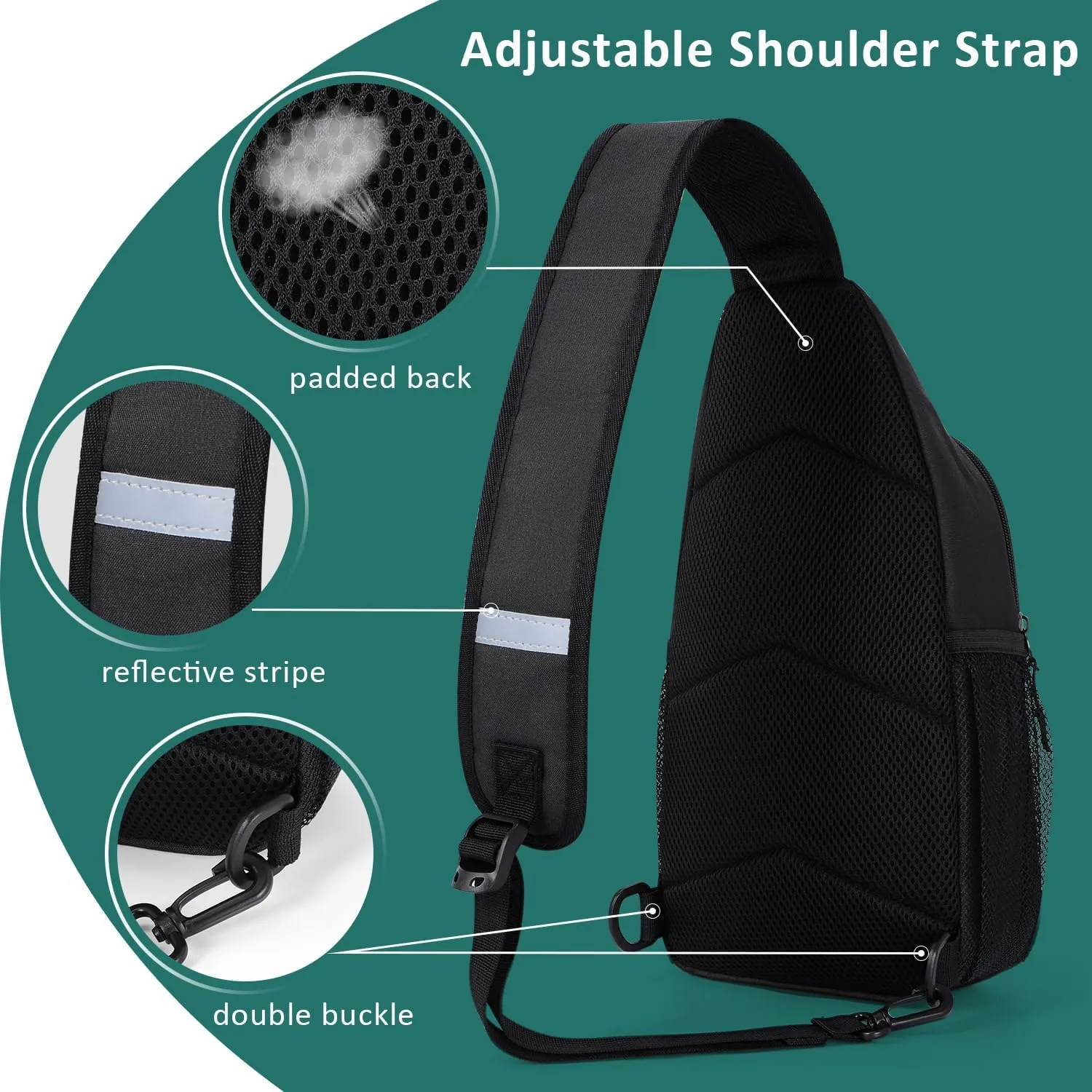 Tuwubi Crossbody Bags for Women Trendy,Sling Bag for Men with Adjustable Shoulder,Travel Essentials Backpack for Traveling