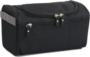Waterproof Hanging Travel Makeup Bag for Women and Men - Compact Toiletry Wash and Shave Bag