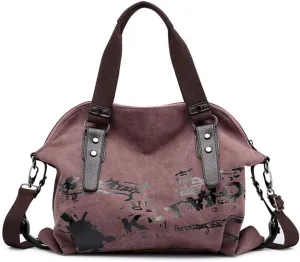 Women Shoulder Bags Casual Vintage Hobo Canvas Handbags Top Handle Tote Crossbody Shopper Bags